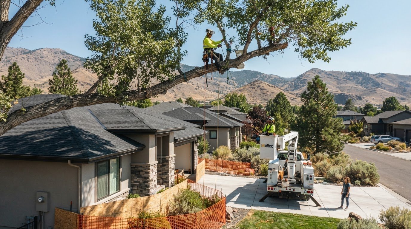 Tree Branch Removal Over a House in Reno: A Safe, Step-by-Step Guide