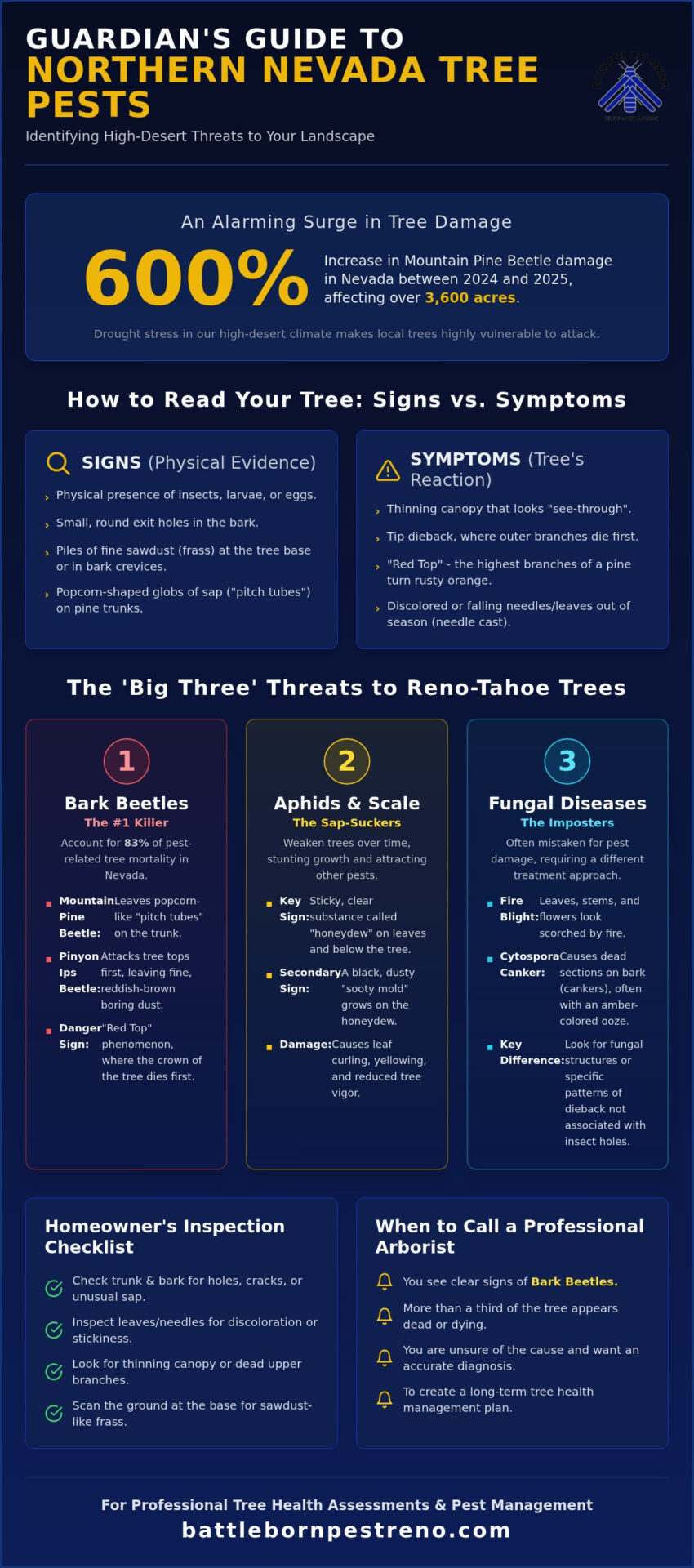 Identifying Tree Pests in Northern Nevada: A Homeowner’s Diagnostic Guide
