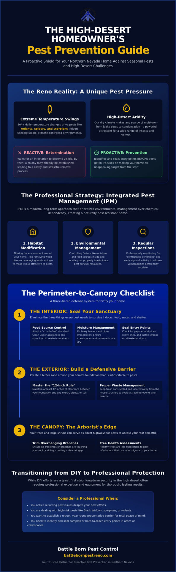 The Ultimate Reno Pest Prevention Checklist: Protect Your Home Year-Round