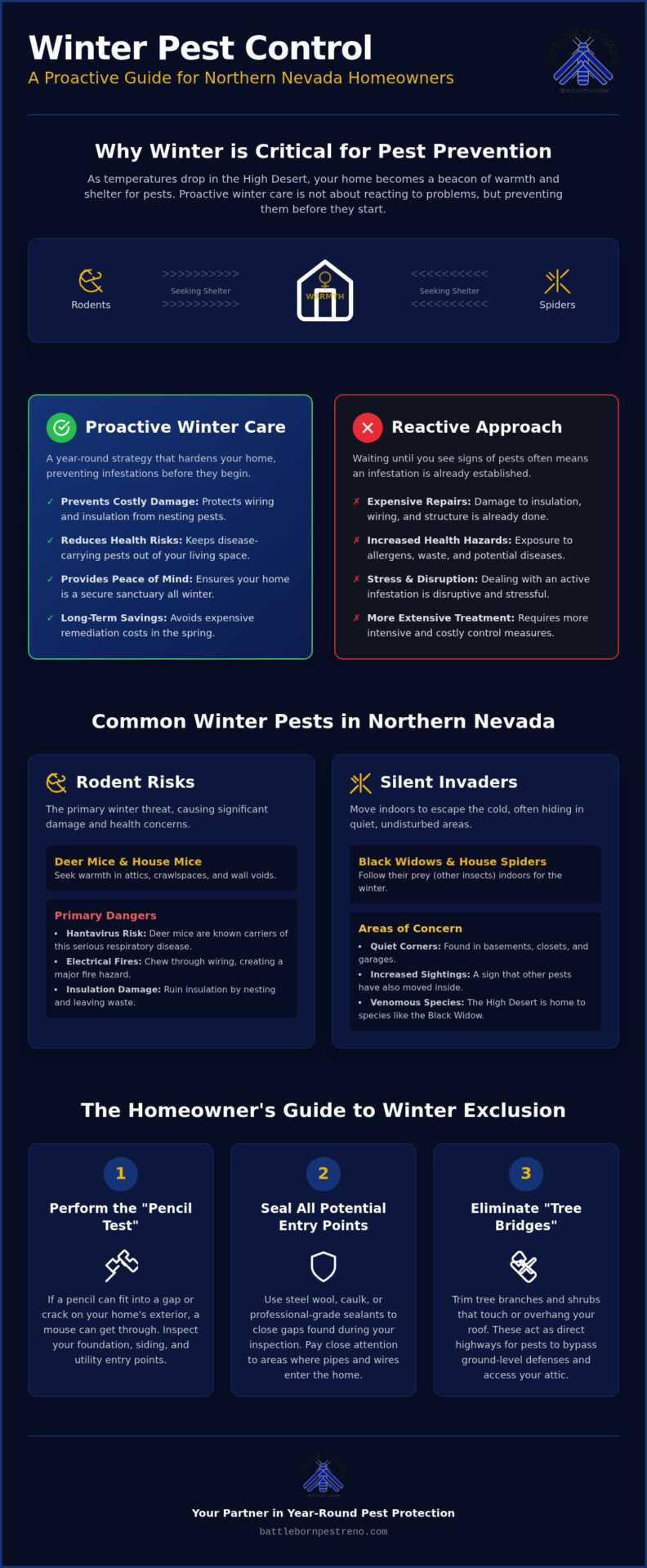 Winter Pest Control Reno NV: Protecting Your Home from High Desert Pests